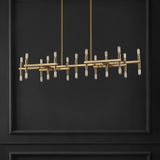 Safavieh Harald Metal Chandelier XII23 Gold Metal / Glass CTL1044A