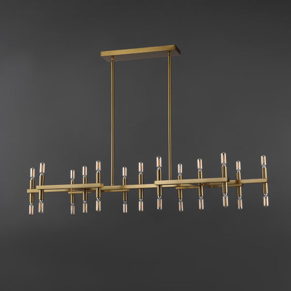 Safavieh Harald Metal Chandelier XII23 Gold Metal / Glass CTL1044A