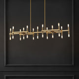 Safavieh Harald Metal Chandelier XII23 Gold Metal / Glass CTL1044A