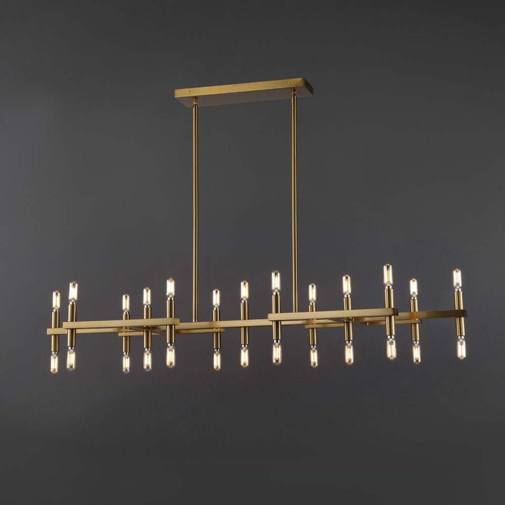 Safavieh Harald Metal Chandelier XII23 Gold Metal / Glass CTL1044A