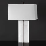 Safavieh Natalee Marble Table Lamp XII23 Black / White Metal / Marble / Fabric CTL1045B