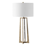 Safavieh Pollyanna Metal Base Table Lamp Antique Brass / White CTL1050A