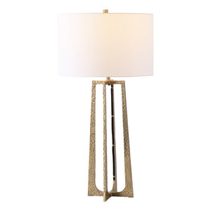 Safavieh Pollyanna Metal Base Table Lamp Antique Brass / White CTL1050A