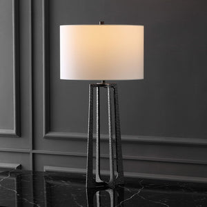 Safavieh Pollyanna Metal Base Table Lamp Black / White CTL1050B