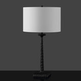 Safavieh Roxalina Metal Base Table Lamp Black / White CTL1051B