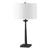 Safavieh Roxalina Metal Base Table Lamp Black / White CTL1051B