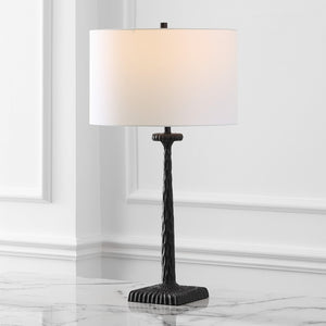 Safavieh Roxalina Metal Base Table Lamp Black / White CTL1051B