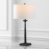 Safavieh Roxalina Metal Base Table Lamp Black / White CTL1051B