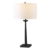 Safavieh Roxalina Metal Base Table Lamp Black / White CTL1051B