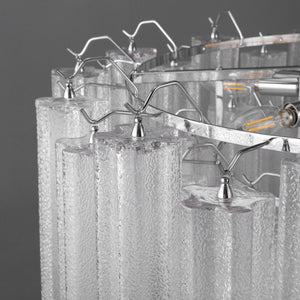 Safavieh Breanna Glass Chandelier XII23 Chrome / Clear Iron / Glass CTL1057A