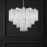 Safavieh Breanna Glass Chandelier XII23 Chrome / Clear Iron / Glass CTL1057A