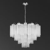 Safavieh Breanna Glass Chandelier XII23 Chrome / Clear Iron / Glass CTL1057A