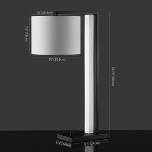 Safavieh Katryna Alabaster And Metal Table Lamp XII23 Black / White Iron / Alabaster CTL1058A