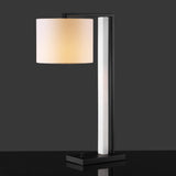 Safavieh Katryna Alabaster And Metal Table Lamp XII23 Black / White Iron / Alabaster CTL1058A