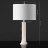 Safavieh Dempsey Alabaster Table Lamp XII23 Nickel / White Iron / Alabaster CTL1059A