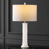 Safavieh Dempsey Alabaster Table Lamp XII23 Nickel / White Iron / Alabaster CTL1059A