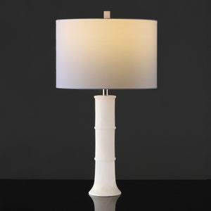 Safavieh Dempsey Alabaster Table Lamp XII23 Nickel / White Iron / Alabaster CTL1059A