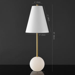 Safavieh GENESIS Alabaster Table Lamp with Gold Accents – Modern Design for Bedroom, Office & Living Spaces CTL1062A