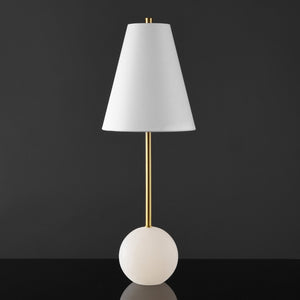 Safavieh GENESIS Alabaster Table Lamp with Gold Accents – Modern Design for Bedroom, Office & Living Spaces CTL1062A