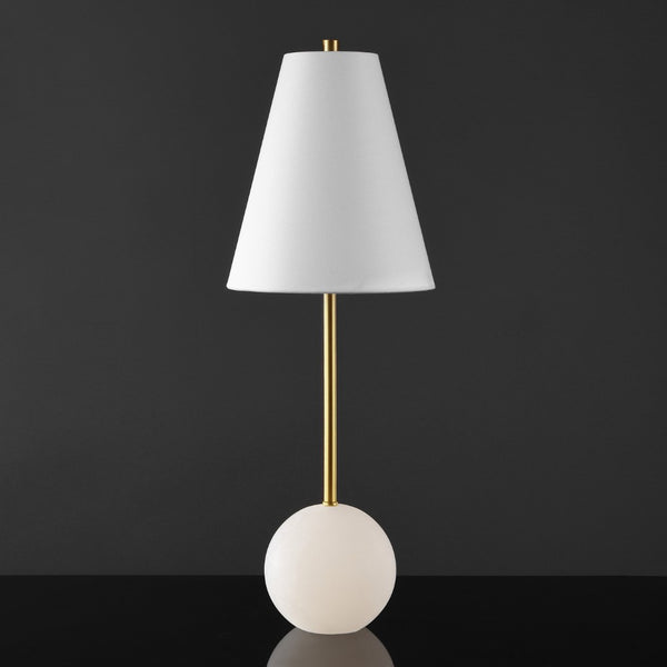 Safavieh GENESIS Alabaster Table Lamp with Gold Accents – Modern Design for Bedroom, Office & Living Spaces CTL1062A