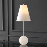 Safavieh Genesis Alabaster And Metal Table Lamp XII23 Gold / White Iron / Alabaster CTL1062A