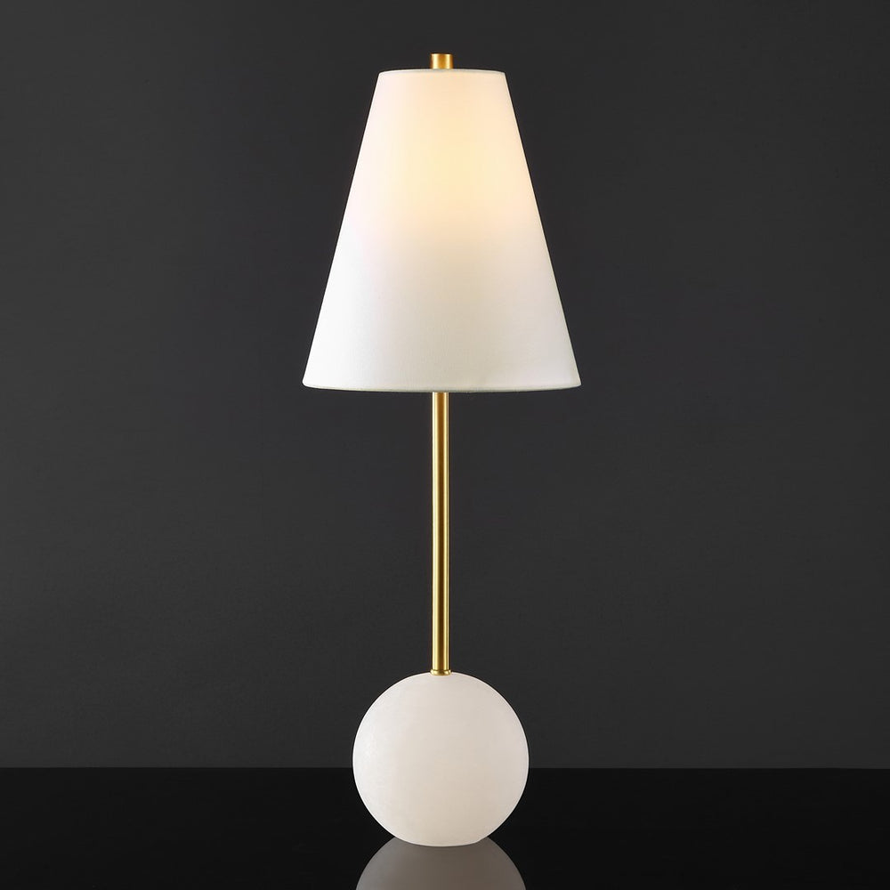 Safavieh Genesis Alabaster And Metal Table Lamp XII23 Gold / White Iron / Alabaster CTL1062A