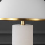 Safavieh Izabel Alabaster Table Lamp Gold / White Iron / Alabaster / Glass CTL1063A