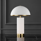 Safavieh Izabel Alabaster Table Lamp Gold / White Iron / Alabaster / Glass CTL1063A