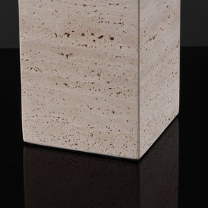 Safavieh KATEBRYN Travertine Table Lamp: Elegant Natural Stone Design with Adjustable Dimming & Chic Style CTL1066A