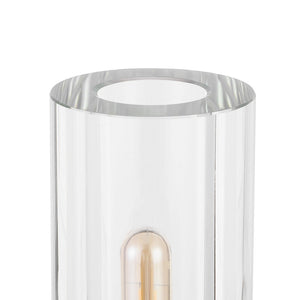 Safavieh Dellanora Crystal Tube Table Lamp Silver / Clear CTL1069A