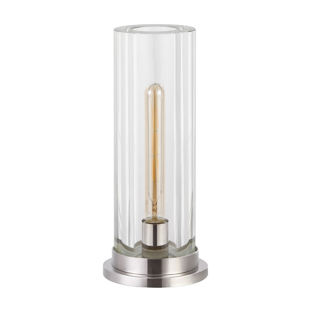 Safavieh Dellanora Crystal Tube Table Lamp Silver / Clear CTL1069A
