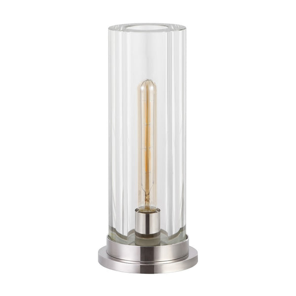 Safavieh Dellanora Crystal Tube Table Lamp Silver / Clear CTL1069A