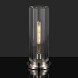 Safavieh Dellanora Crystal Tube Table Lamp Silver / Clear CTL1069A