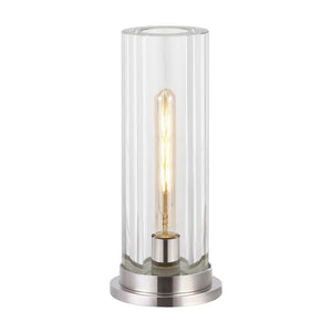 Safavieh Dellanora Crystal Tube Table Lamp Silver / Clear CTL1069A