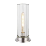 Safavieh Dellanora Crystal Tube Table Lamp Silver / Clear CTL1069A