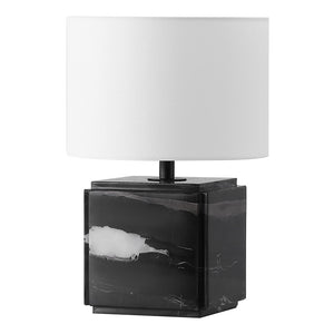 Safavieh ZAHRA Marble Table Lamp – Elegant Black & White Design for Chic Home Décor & Ambient Lighting CTL1070A