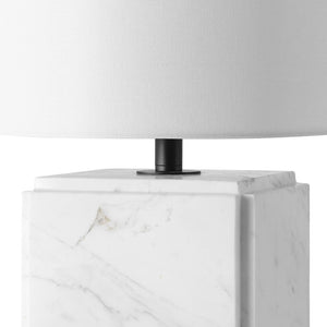 Safavieh ZAHRA Marble Table Lamp - Elegant White Design for Modern Interiors, Soft Light Diffusion & Style CTL1070B