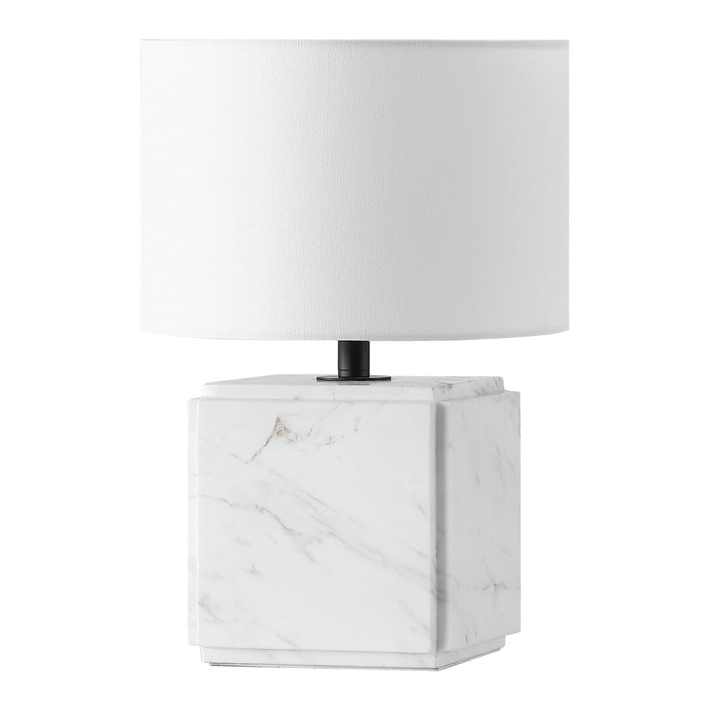 Safavieh ZAHRA Marble Table Lamp - Elegant White Design for Modern Interiors, Soft Light Diffusion & Style CTL1070B