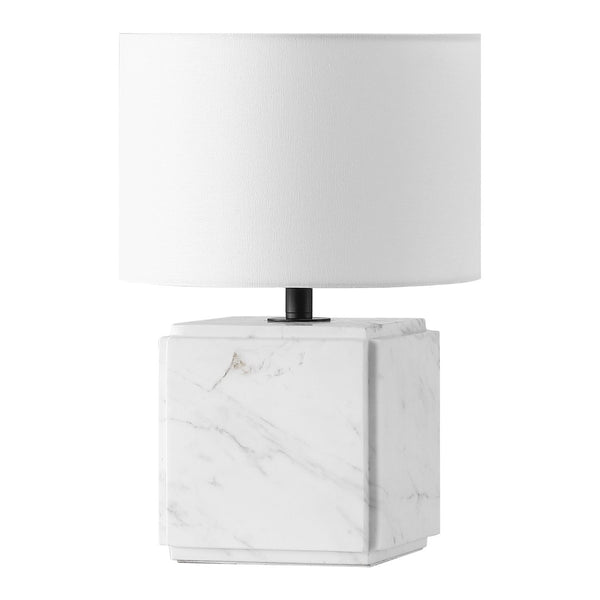 Safavieh ZAHRA Marble Table Lamp - Elegant White Design for Modern Interiors, Soft Light Diffusion & Style CTL1070B