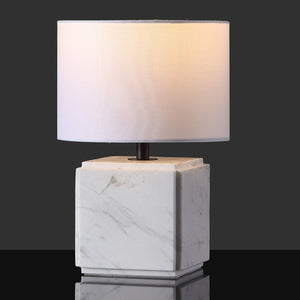 Safavieh ZAHRA Marble Table Lamp - Elegant White Design for Modern Interiors, Soft Light Diffusion & Style CTL1070B
