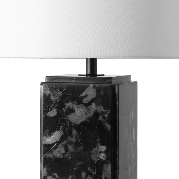 Safavieh ZAHRA Marble Tall Table Lamp - Elegant Black & White Design with Dimming Feature for Any Room CTL1071A