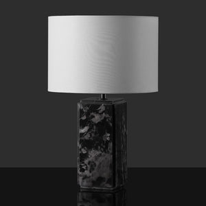 Safavieh ZAHRA Marble Tall Table Lamp - Elegant Black & White Design with Dimming Feature for Any Room CTL1071A