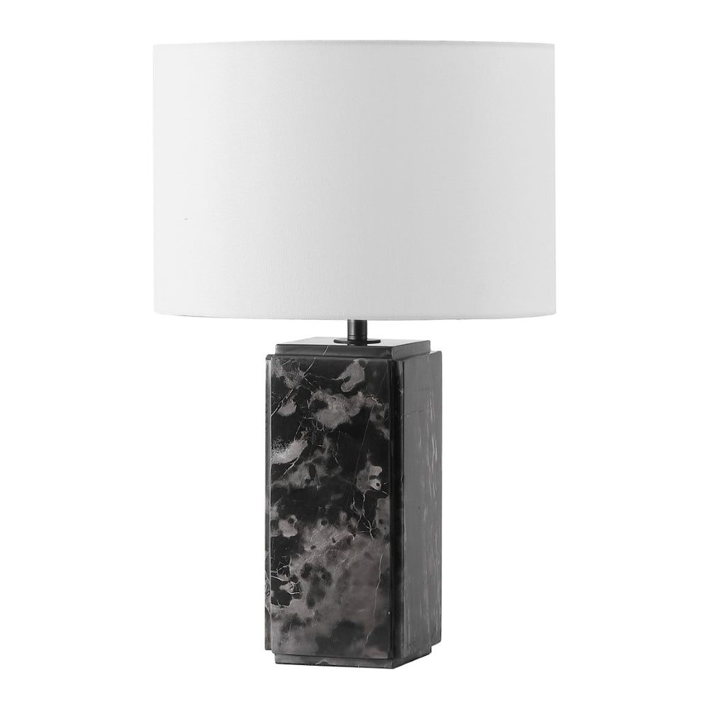 Safavieh ZAHRA Marble Tall Table Lamp - Elegant Black & White Design with Dimming Feature for Any Room CTL1071A