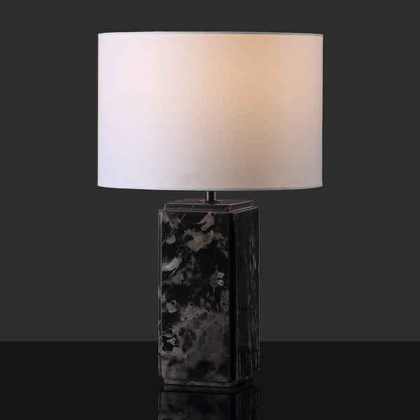 Safavieh ZAHRA Marble Tall Table Lamp - Elegant Black & White Design with Dimming Feature for Any Room CTL1071A