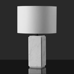 Safavieh ZAHRA Marble Tall Table Lamp - Elegant White Design with Italian Marble & Iron Base for Timeless Style CTL1071B
