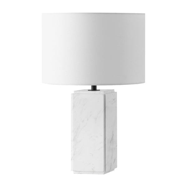 Safavieh ZAHRA Marble Tall Table Lamp - Elegant White Design with Italian Marble & Iron Base for Timeless Style CTL1071B