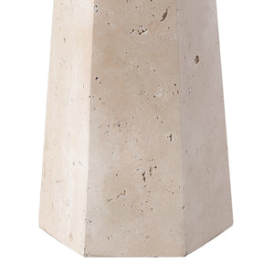 Safavieh Gabryanna Elegant Table Lamp With Dimmer Switch - Unique Natural Base And Soft Linen Shade For Ambiance Travertine ,White Travertine ,Iron ,Shade Ctl1076a