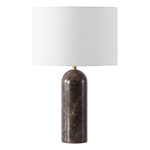 Safavieh Kayabelle Marble Table Lamp - Chic Design With Dimmer Switch For Elegant Lighting In Any Space Dark Brown ,White Brown Marble,Iron ,Shade Ctl1077a