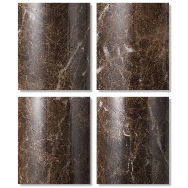 Safavieh KAYABELLE Marble Table Lamp with Dimmer - Dark Brown & White Linen Shade for Elegant Lighting Solutions CTL1077A