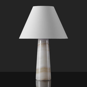 Safavieh JENNAROSE Jade Stone Table Lamp - Off White Fabric Shade for Elegant Ambient Lighting & Décor CTL1078A